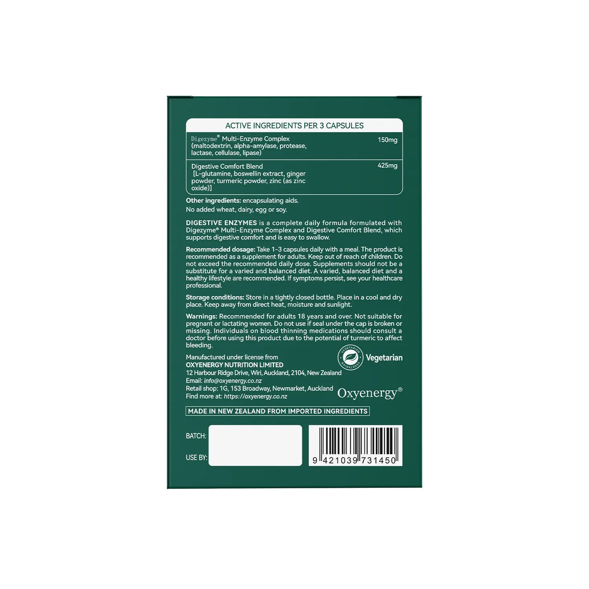 Digestive Enzymes - Supports Digestive Comfort