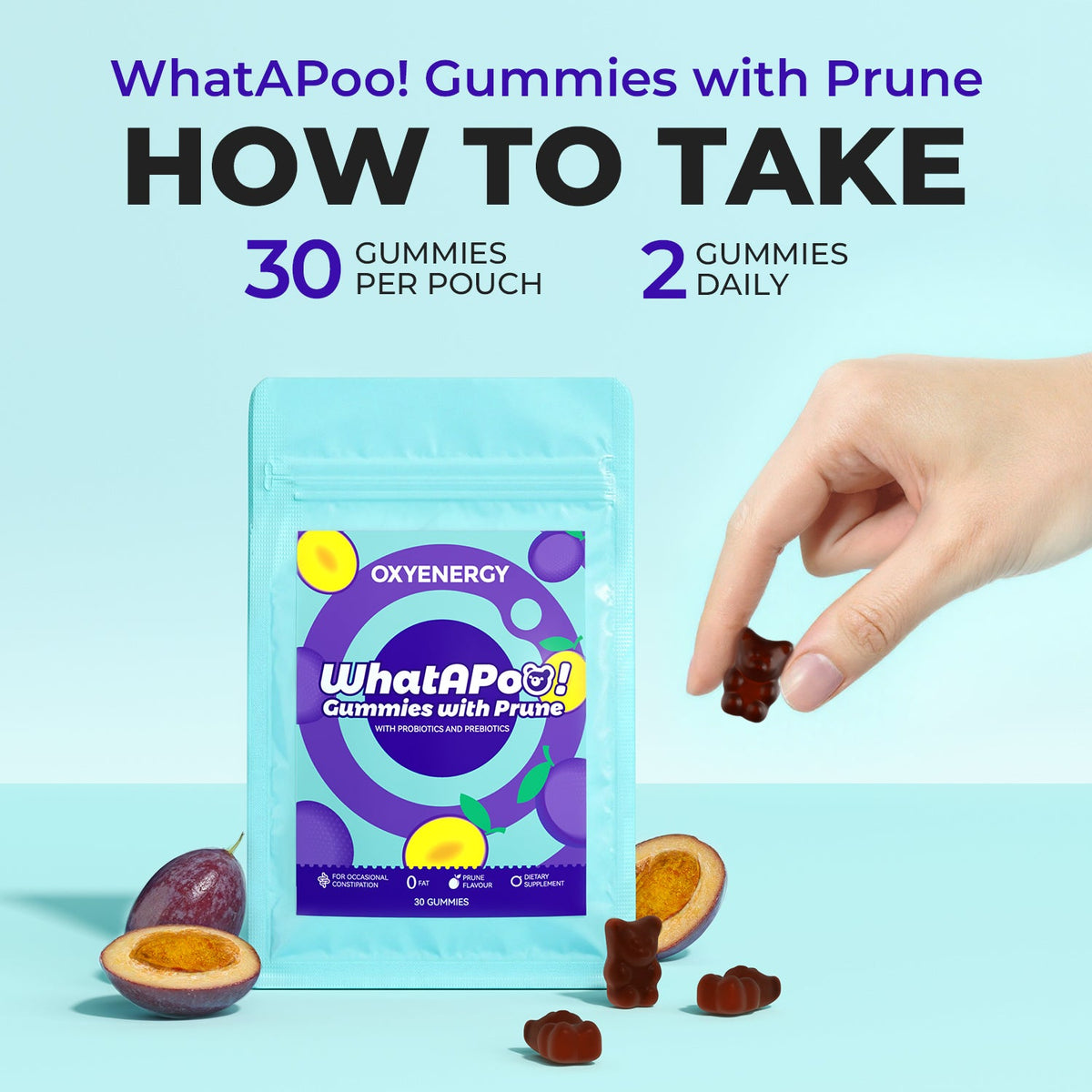 WhatAPoo! Gummies with Prune