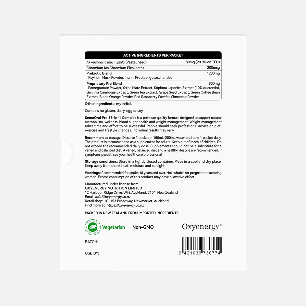 SemaOral Pro 15-in-1 Complex